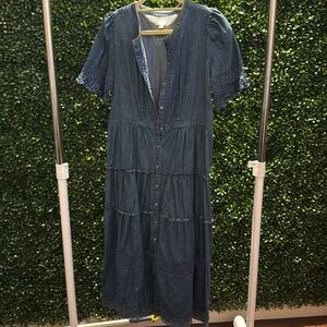 Love shack fancy x Gap denim dress size M